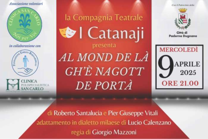 L'iniziativa a cura di Associazione Noi per Voi e con il patrocinio della Città di Paderno Dugnano.